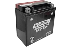 FAR BATTERIA MOTORPARTS MINARELLI BATTERIA YTX14-BS 12V 12AH COMPATIBILE CON PIAGGIO VESPA GTS 250 4T 05- 16 SENZA MANUTENZIONE COMPLETA SPECIFICA MOTO SCOOTER
