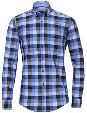 CasaModa - Herren Freizeit Hemd langarm blau kariert 