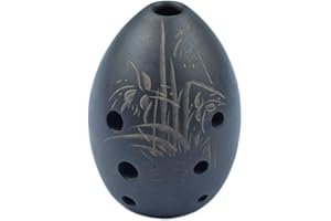 LECREATEKIT Handcrafted 8 Hole Ocarina Traditional Chinese Musical Instrument for Easy Learning