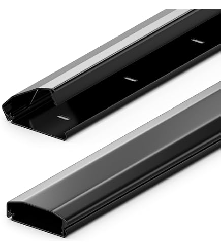 Canalina Di Cablaggio Goobay 90728 – Alluminio Bianco, Larghezza 50 Mm, Lunghezza 1,1 M, Fori Pre-praticati E Materiale Di Montaggio Incluso