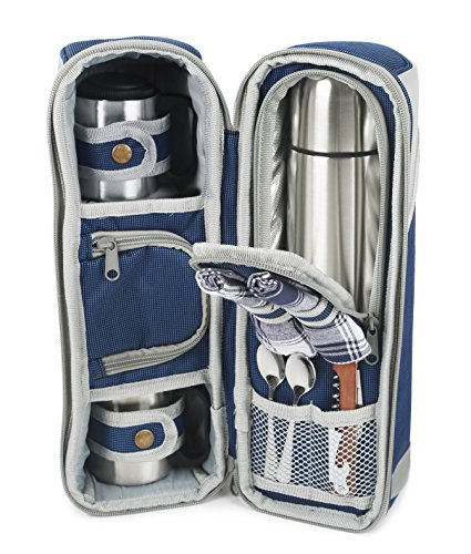 Greenfield Collection fp002dbh Deluxe Flask Hamper Bolsa - Azul Marino