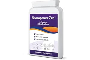 BESPOKE BIOTICS L-Theanine 250mg Capsules - NOOROPOWER Zen | 4-Month Supply | 120 Veg Caps | Pure Nootropic Exam Focus, Relaxation & Alpha Waves | GABA Green Tea | Theanin & L-Theanin | No Fillers | UK Made
