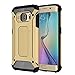 Price comparison product image AMPLE Galaxy S6 Edge Case, Rugged Tough Dual Layer Armor Case Samsung Galaxy S6 Edge Protective Case Shockproof Case Cover for Galaxy S6 Edge [Heavy Duty] [Slim Hard Case] (GOLD)