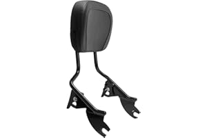 HOGWORKZ® Detachable Tall Sissy Bar Backrest - Compatible with 2009-2022 Harley Davidson Street Glide Road King Electra Glide Road Glide Ultra - Black