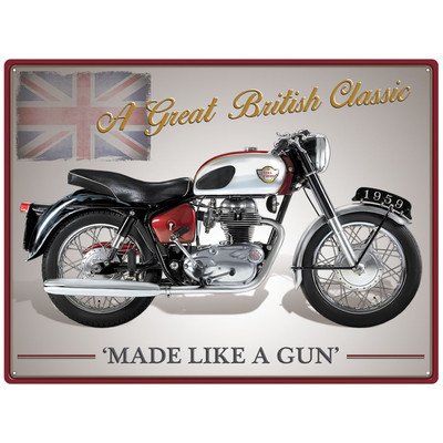 Preisvergleich Produktbild Royal Enfield Crusader Metallschild (rh)