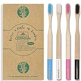 Cepillo de dientes de bambú 100 % vegano | ✅ 100 % sin BPA | ✅ 100 % BIODEGRADABLE