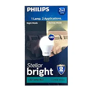 PHILIPS 9-Watts B22 LED Cool Day Light Bulb, Pack of 2