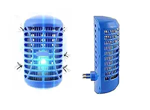 AJ Fashion Electronic Mosquito Killer Home Mini Mosquito Lamp Fly Killer No Radiation Mosquito with Night lampInsect Killer Trap Lamp Mosquito for Home and Office Living Room, Bed Room Blue
