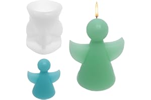 BAFIWU Silikonformen Gießformen Kerzenhalter, Silikon Gießform Kerzenhalter, Gießform Engel DIY Silikonform Kerzenhalter für Weihnachten, Kerzenständer, Tablett (Engel)