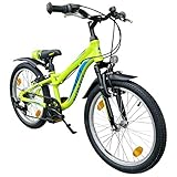 Ausgestattet mit einer Shimano 6-Gang Kettenschaltung mit Freilauf und Federgabel ist das Fahrrad ein Kompromiss zwischen BMX; MTB und Cityfahrrad.