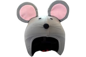 COOLCASC Funda para Casco Animales - Compatible con Casco de Bici, Esquí y Skate - Niños y Adultos - Talla Única - Diseño Divertido