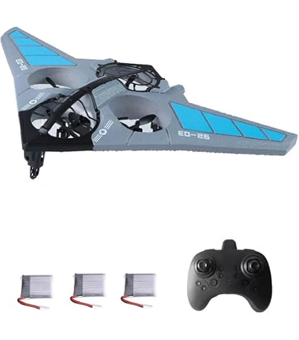 Avion Télécommandé Biplan En Mousse PP - Envergure 800 Mm - Longueur 670 Mm - Pour Débutants Et Experts