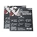 2 Sheets Black Musical Notes Temporary Tattoo Stickers Melody Transfer Paper