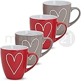 Je 11 cm hoch, 400 ml max. Fassungsvermögen