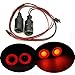 Produktbild Axspeed 17mm 2 LEDs Angel Eyes Light Licht Scheinwerfer / Rücklicht für 1:10 RC Crawler Car (Rot + Gelb)