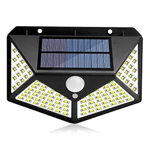 Swabs Solar Wireless Security Motion Sensor LED Night Light | Motion Sensor Wall Security Light with Wide Angle for Outdoor Wall, Front Door, Driveway, Fence
