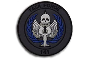 PATCH NATION Taskforce 141 Embroidered Airsoft Morale Patch (Black)