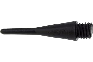 Premierdarts Lot de 1000 pointes de fléchettes souples - Noir - Deux tailles de filetage - Petit filetage ou gros filetage - Pointes de fléchettes pour fléchettes souples - En plastique