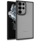 Spia Samsung Galaxy S22 Ultra ile uyumlu Kılıf Siyah Fomal Sert Kapak Orijinal Esnek Dayanıklı Darbe Karşıtı Koruyucu Yeni Ne