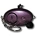 Produktbild Mini Minder Key Ring Persönliche Schlüsselalarm Angriff Rape Alarm 140dB mit Fackel (Lila)