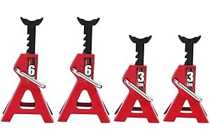 Wandisy di Luglio Supporto per Jack RC 4 Pezzi, cavalletto Simulazione Metallo 6 TON 3 TON per D90 Axial Wraith SCX10 1/10 RC Crawler Car