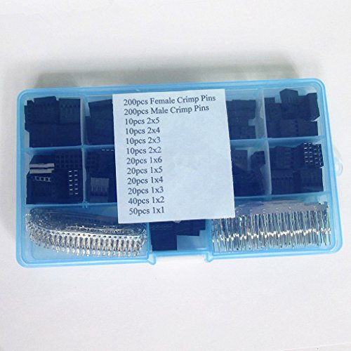 MagiDeal 620 PCS 2,54 mm Stiftleiste, Anschluss Gehäuse weiblich, in Frauen-Pin Connector Kit für Dupont - 4
