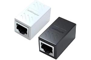 Yeung Qee RJ45 Coupler 2 Pack RJ45 Coupler Ethernet Extension, for Cat7/Cat6/Cat5e/Cat5 Ethernet Cable - Network Cable Coupler Female to Female (2 pack)