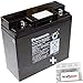 Produktbild 1x Panasonic 12V / 17Ah AGM Blei-Akku - LC-XD1217PG [ M5 - Bolzen inkl. Schraube und Mutter ] VdS geprüft - inkl. 2x Original Kraftmax Anschluß-Adapter