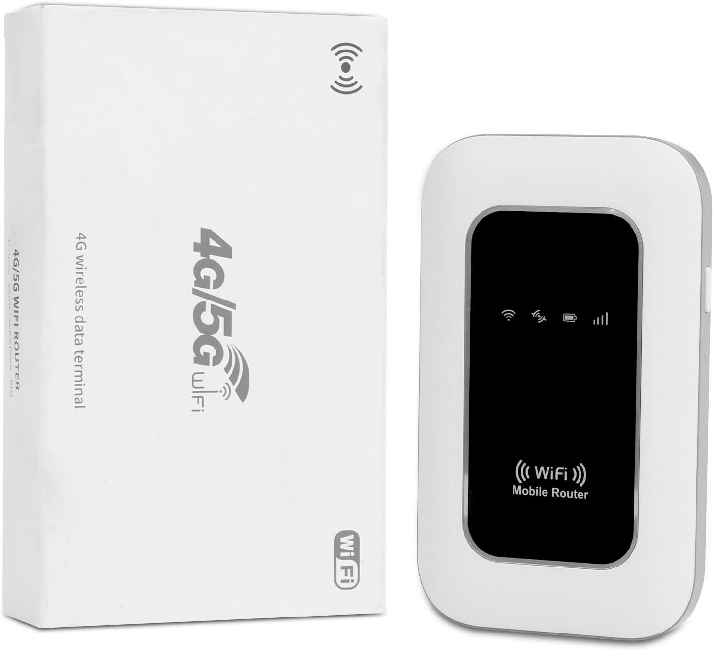 Router Móvil 4G+ WiFi 6 – Módem Portátil con Tarjeta SIM Libre, Velocidad de Banda Ancha 300 Mbps, Comparte Internet con 32 Dispositivos, Viajar y Trabajo Remoto
