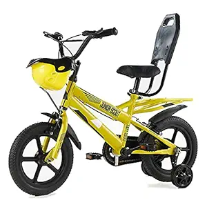 Fisher & Hawk Junior Scout 14T Cycle with ?Training Wheel, Mudguard for Boys and Girls| 95% Assembled, Frame Size: 9