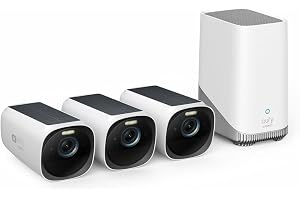 eufy Security S330 eufyCam 3, Outdoor Surveillance Camera, 4K Wireless Surveillance Camera Solar 3+1 with Face Detection A.I