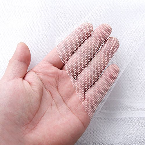 Yingwei DIY Weiß Fenster-Bildschirm Vorhang Schutz Flyscreen Ineinander greifen-Netz Insekt-Fliegen-Wanzen-Moskito-Motten-Tür Netting mit 150*130cm - 4