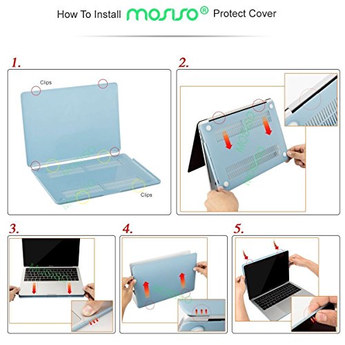 MOSISO MacBook Pro 13 Hülle 2016 – Ultra Slim Hochwertige Plastik Hartschale Tasche Schutzhülle Snap Case für NEUESTE MacBook Pro 13 Zoll (2016 Freisetzung) A1706 / A1708 mit/ohne Touch Bar and Touch ID, Helles Lila - 2