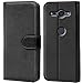 Produktbild Conie Schutzhülle kompatibel mit Sony Xperia XZ2, Schwarze PU Lederhülle Booksytle Etui Tasche mit Kartenfächer