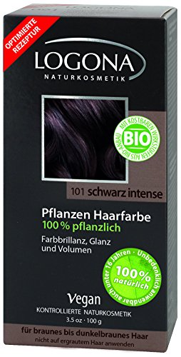 Logona: LOGONA Pflanzenhaarfarbe schwarz intense (100 g)