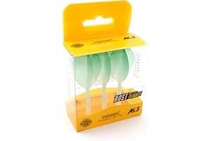 CUESOUL Asta per Freccette e Alette Integrate Sottile/a Forma di Diamante/a Pera, Colore graduato, Set di 3 Pezzi