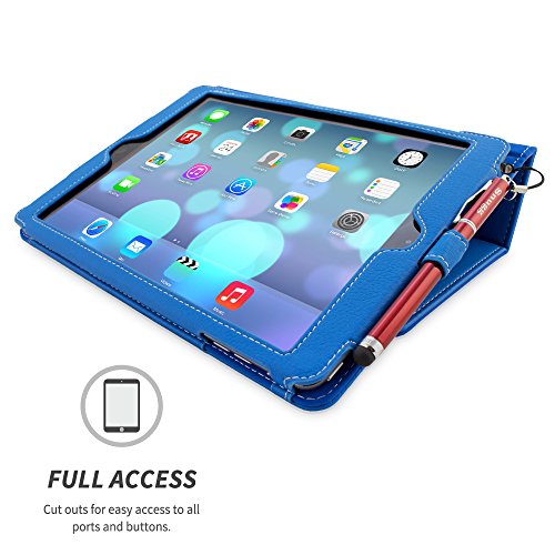 iPad Air Hülle & Neues iPad (2017) 9.7 Zoll Hülle (Blau), Snugg™ – Smart Case mit lebenslanger Garantie + Sleep / Wake Funktion für iPad Air (2013) und iPad (2017) - 5