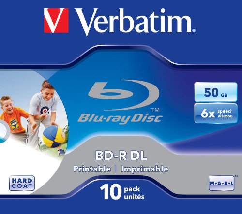Verbatim 43736 BD-R DL 6x 10-pack Blu-Ray Optical Media