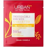 URBAN Care Twisted Curls Hibiscus & Shea Butter Special Pre-Shower Hair Care Mask for Curly and Wavy Hair 50 ml- Vegan