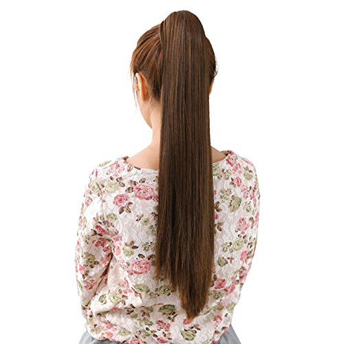 Long Wig Tail Strap Long straight hair Wig Tail-F