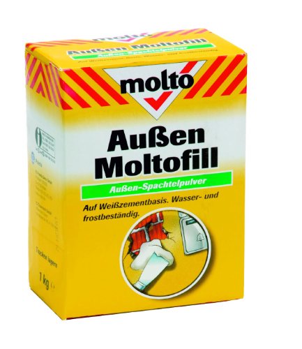 1 kg, Molto Außen Moltofill - Aussen-Spachtelpulver, in der Farbe weiss