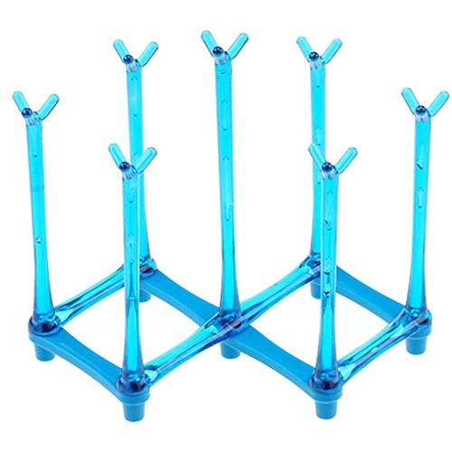 Preisvergleich Produktbild Becherhalter, erthome Küchen-Badezimmer-Multifunktionsbech... Plastikzahnstange (Blau)