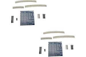Aihasd 2 X SMT SMD Composant Conseil de la pratique du soudage Soudure DIY Kit Résistance Diode Transistor par Electronique débutants
