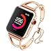 Produktbild Cimic Bling Bands Pendant Tassel Compatible Apple Watch Band 38/40mm 42/44mm.Einzigartige Schmuck Style Classic Cuff Bracelet Edelstahl Ersatzband für Iwatch Serie 4 3 2 1,Rosegold,38mm/40mm