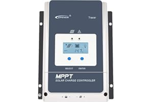 EPEVER 50A MPPT Solarladeregler 12V/24V/36V/48V mit LCD-Display, Leerlaufspannung bis 150V für Sealed, GEL, Flooded und User-Tracer 5415AN