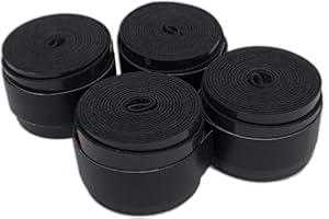 ‎321-KONTOR 321-kontor 4X Griffbänder Overgrip für Tennis, Badminton, Squash, sehr griffig, schwarz, Top Qualität