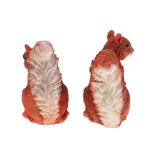 PETSOLA Ornamento di Scoiattolo Statua in Miniatura di Resina Animale da Giardino di PETSOLA PETSOLA Ornamento di Scoiattolo Statua in Miniatura di Resina Animale da Giardino di
