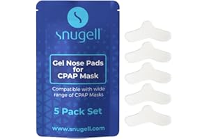 Snugell CPAP Nose Pads (5-Pack) –Universal Fit for Most CPAP Masks –Provides Enhanced Comfort During Sleep Therapy –Reusable Up to 15 Times- Ideal for Reducing Pressure and Preventing Skin Irritation