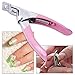 Teenxful Pink 3 Way Acrylic UV Gel False Nail Tip Clipper Cutter Nail Salon Manicure Art Tool