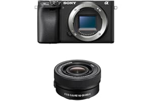 Sony Alpha 6400 | Appareil Photo Numérique Hybride APS-C avec 16-50mm Objectif (24, 2 MP, AF en 0.02s, Suivi des Yeux, 4K HLG, Ecran Selfie Vlogging)
